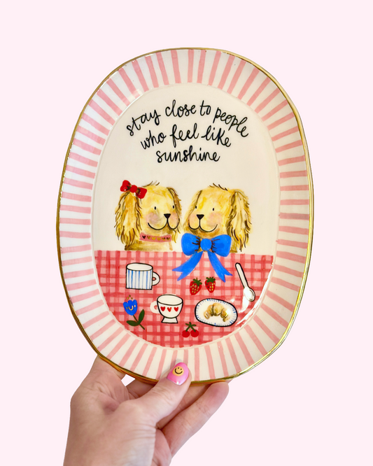 Plate - People who feel like sunshine!