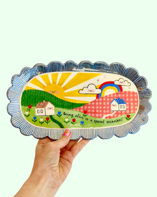 Plate - Being alive is a special occasion!