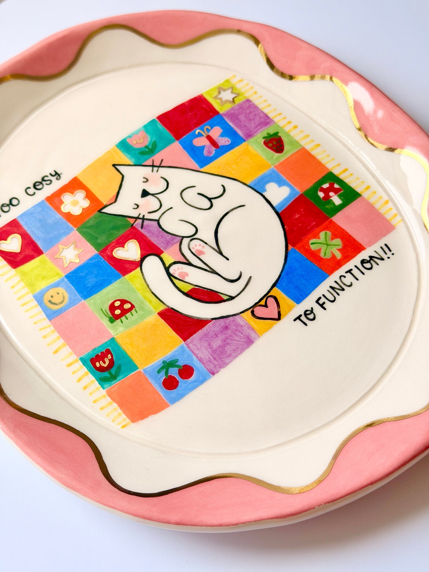 Plate - Too cosy to function!!