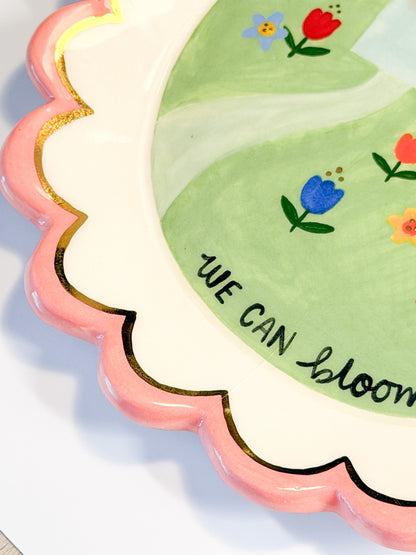Plate - Bloom! Slightly IMPERFECT