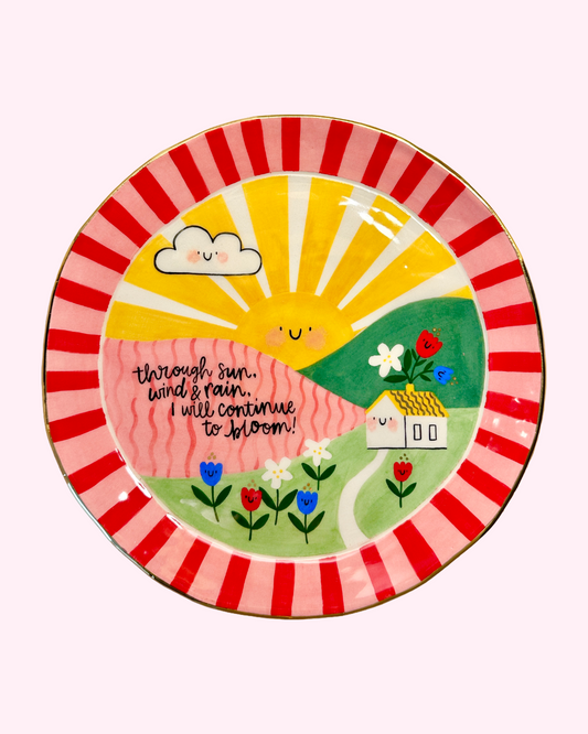 Plate - I will continue to bloom!