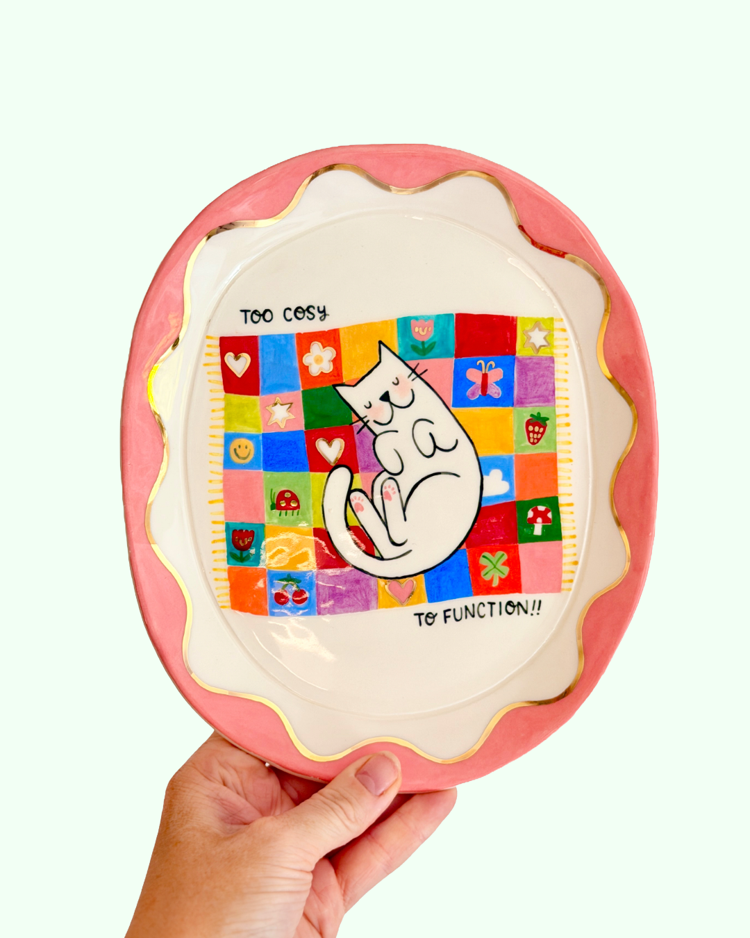 Plate - Too cosy to function!!