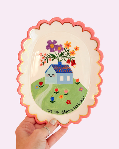Plate - Bloom! Slightly IMPERFECT