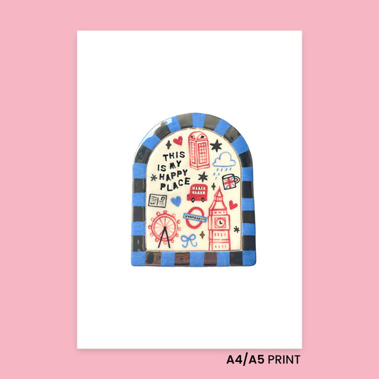 Print - London is my happy place